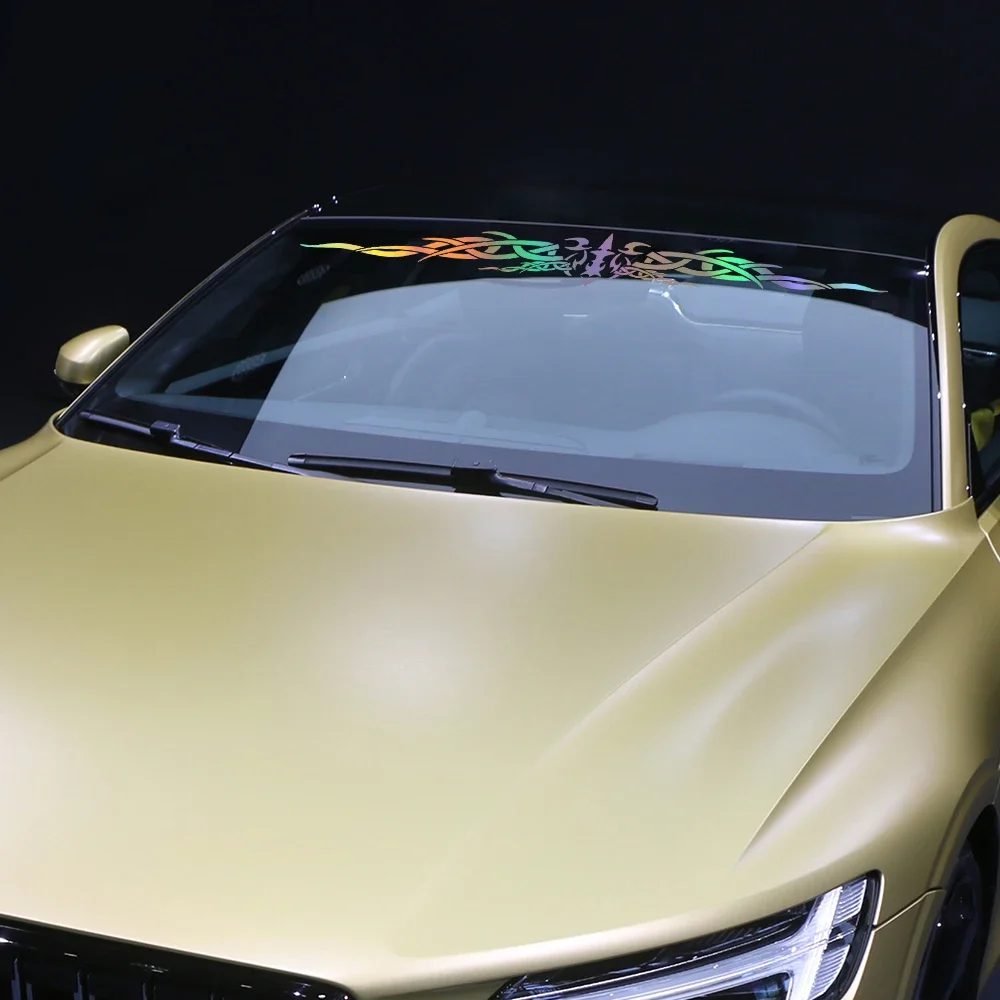أجنحة الملاك الطوطم جسم السيارة ملصق مائي الفينيل مقاوم للماء غير يتلاشى الزجاج الأمامي عاكس شخصية اكسسوارات السيارات الديكور #5