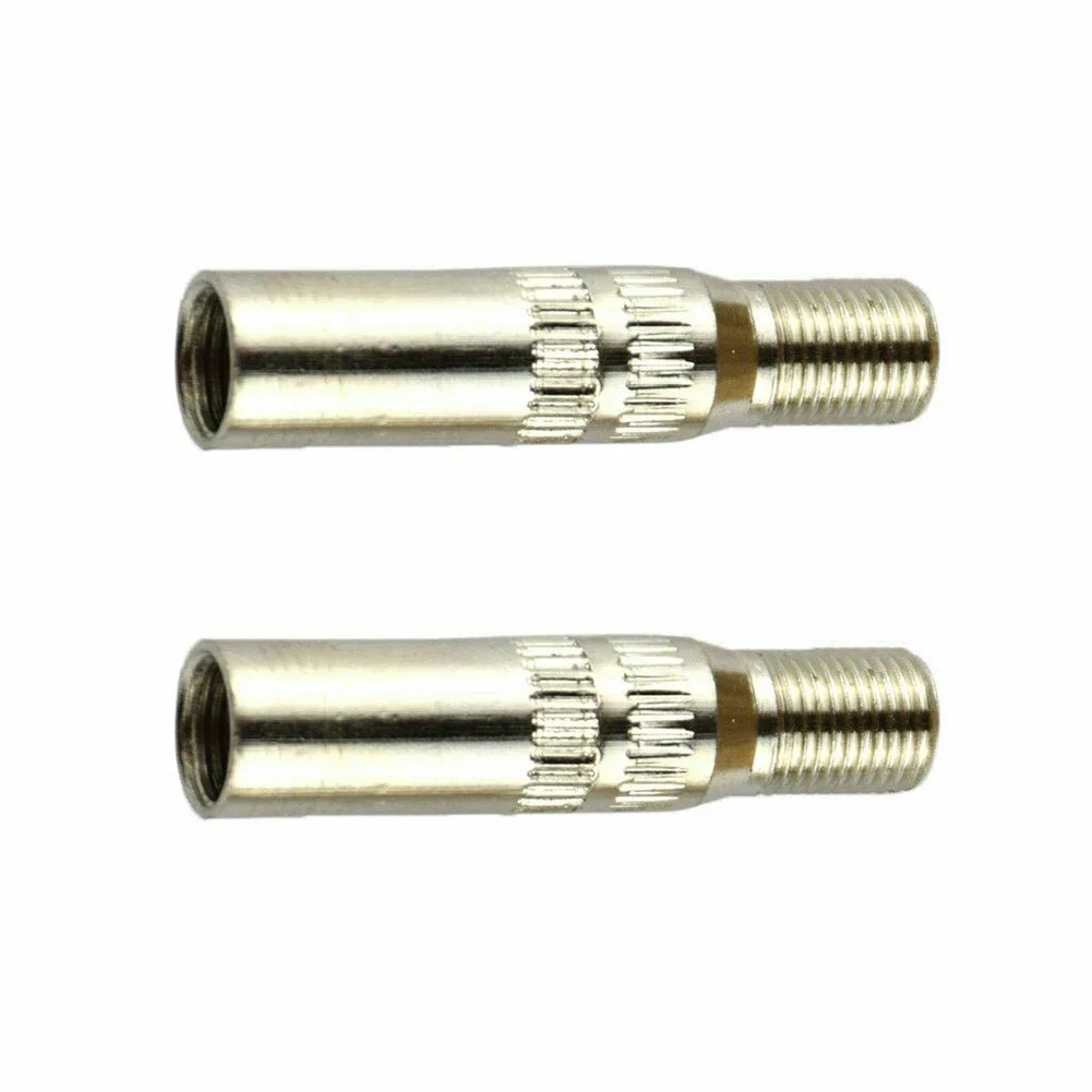 2 Pcs Car Valve Cap Stem Extensions Vehicle Bike Motorcycle Brass Tire Tyre Valve Extension Cap 39mm 60PSI Waterproof Screw-On