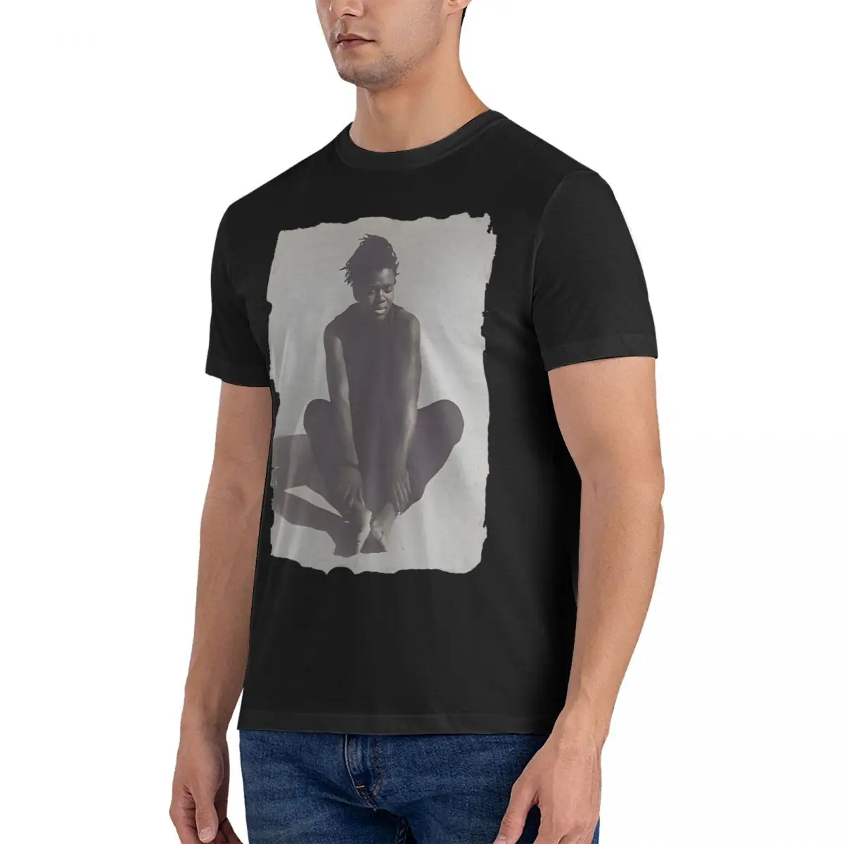 Music Fans T-Shirt Men T-Tracy Chapman Awesome Pure Cotton Tees Round Neck Short Sleeve T Shirt Unique Clothes