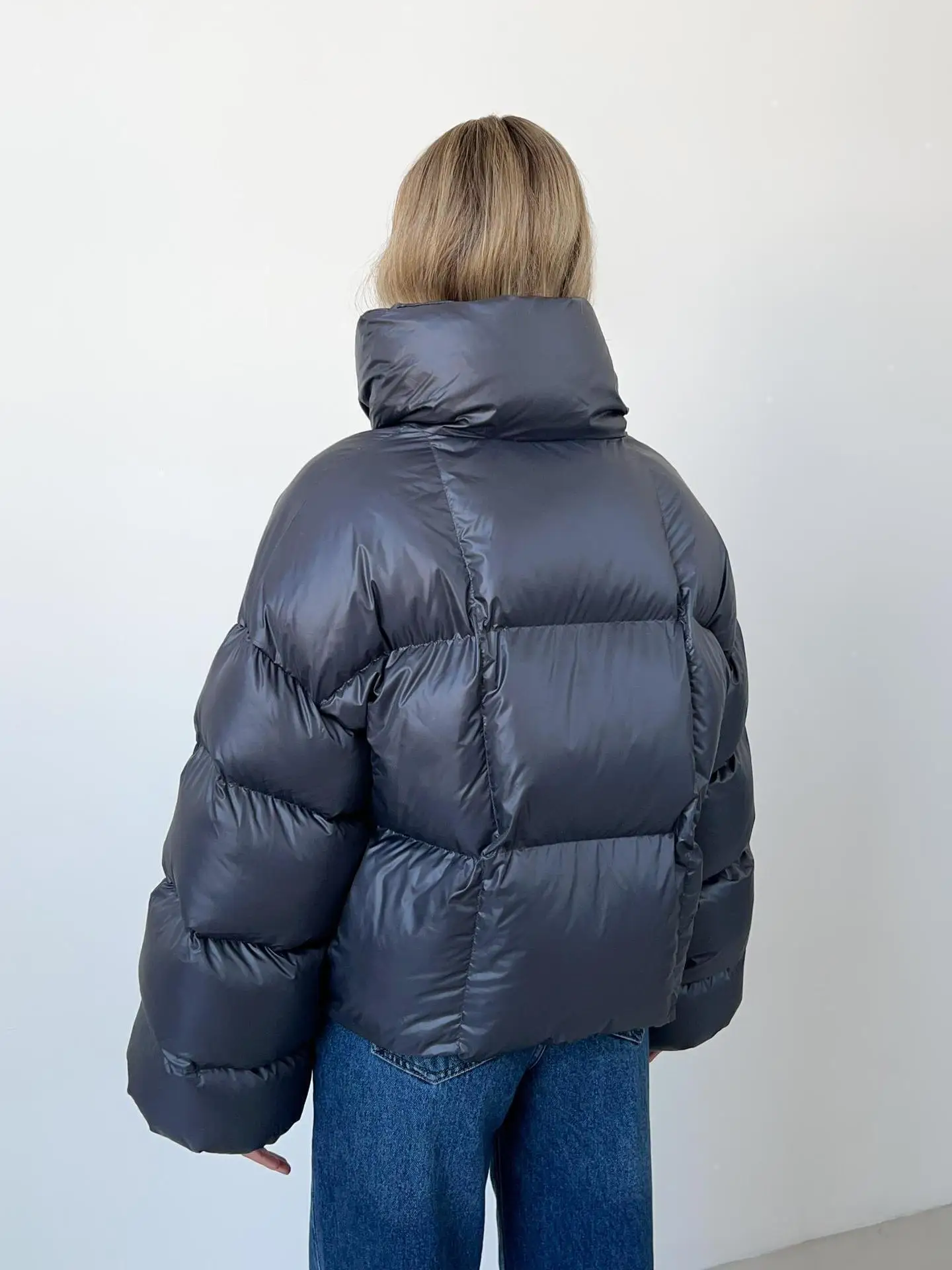 2024 Herbst und Winter verdickende Baumwolljacke mit Kapuze für Damen, dicker Baumwollmantel, personalisierte Straßenjacke, Winterkleidung