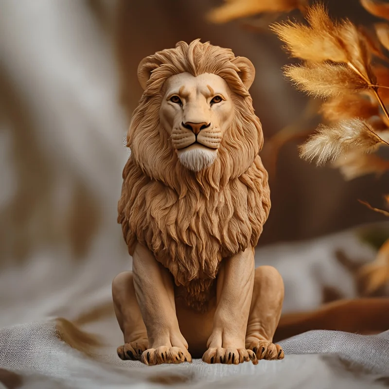 

3D силиконовая форма для свечей в виде животного, льва-декоративный орнамент, круглая серия животных, литьевая форма из гипсовой смолы, клейкая форма