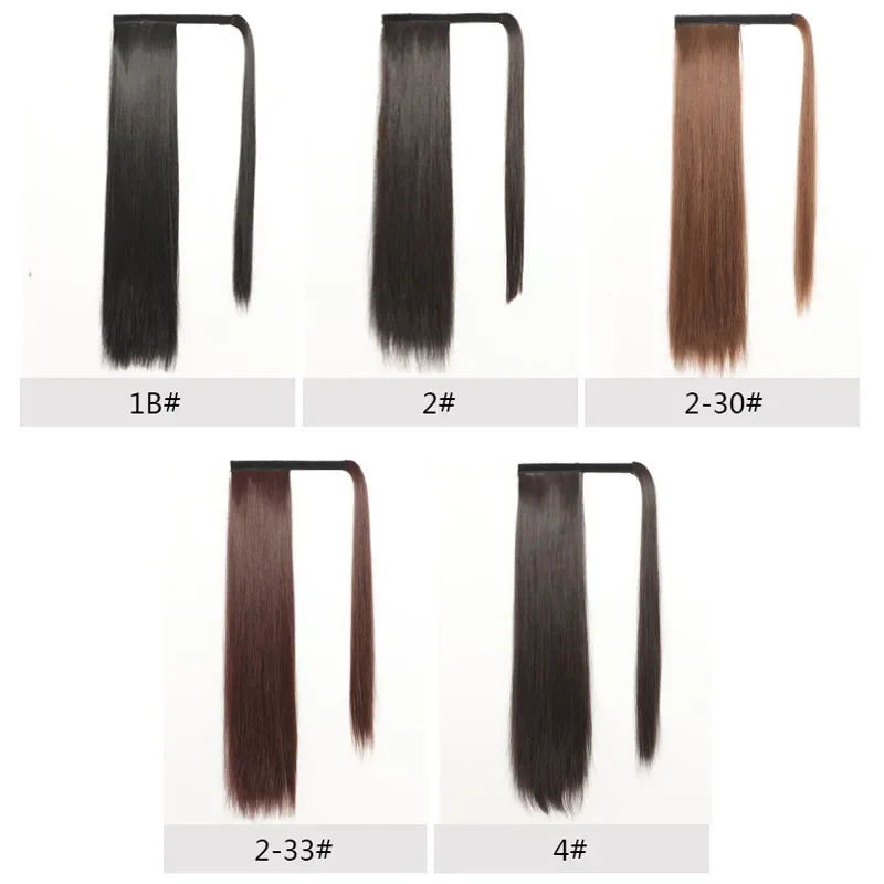 النمط الأوروبي المرأة ماجيك الذيل شعر مستعار ملحقات ذيل حصان الشعر الاصطناعية بالجملة بأسعار معقولة 3 4 صفقة حزم #3