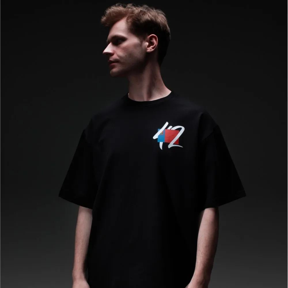 Harajuku Oversized Streetwear Men's Clothing 42 Братуха Graphic Print Tshirt Cotton Hip Hop Letter Short Sleeve Top Tee Goth Y2k image 3