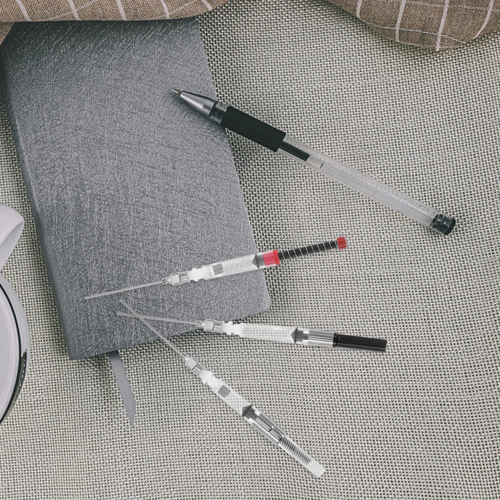 6 قطعة أداة امتصاص الحبر القلم كفاءة حقنة الحبر جهاز لقلم حبر 34 مللي متر 26 مللي متر محول خفيفة الوزن المحمولة المدرسة