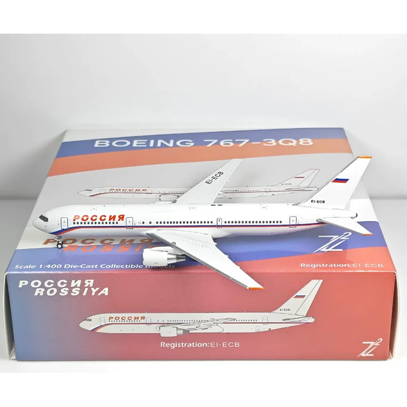 

Z2 MODEL 1/400 Scale Rossiya B767-300 EI-ECB Die-cast Collectible Aircraft Model