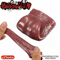Steel Needle Tongue Piercing Magic Prop Magic Whole Person False Simulation Tongue Decompression Toy Halloween Prank Toys 5-40pc