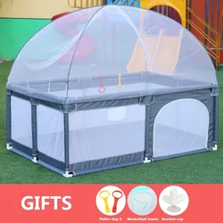 Imbaby-Baby Playpens com Mosquito Net, Playpen para Crianças, Barreira de Segurança, Parque Infantil com Presentes Gratuitos, Cerca de Atividade