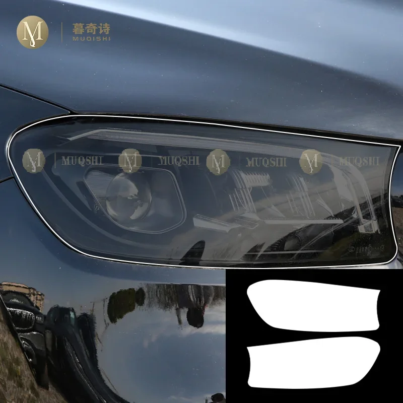 MUQSHI Pre cutting Car Exterior Headlights PPF transparent protective film TPU film refit For Mercedes Benz GLS X167 2021-2024