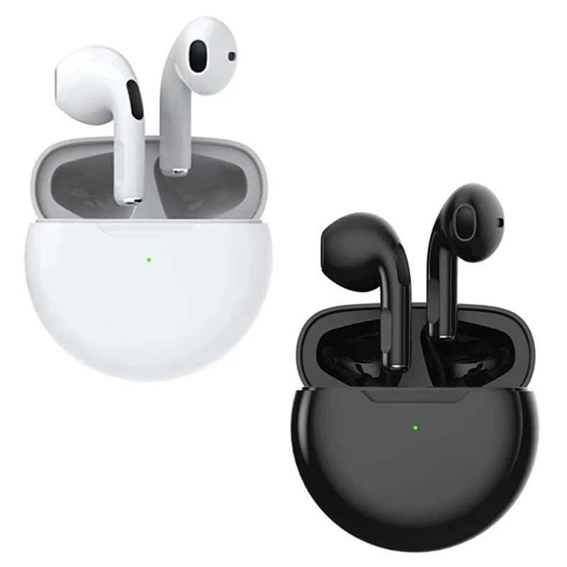 Pro6 Wireless Bluetooth Headphones Tws Earphones Mini Heaset with Charging Case Waterproof Earbuds for All Phone Huawei iPhone