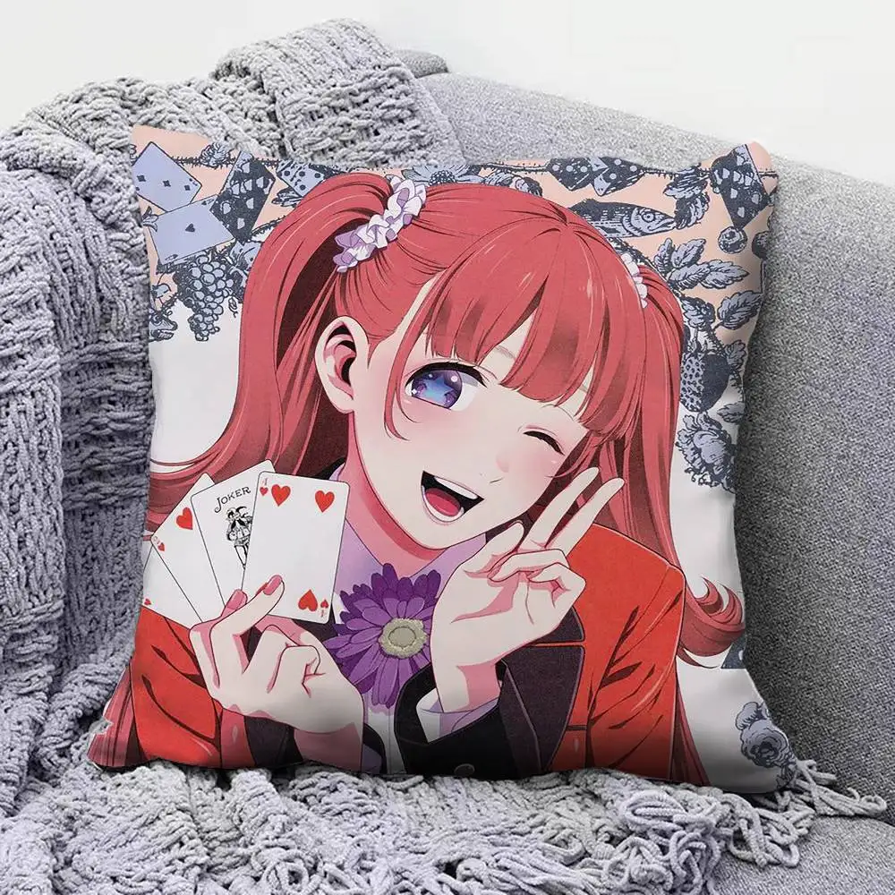 Kakegurui mary saotome and Yumeko jabami  Home Sofa Cushion Covers and Aecorative Custom Pillow Covers