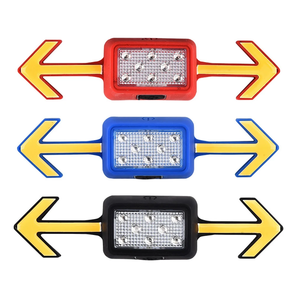 

LED Bike Turn Signal Light Wireless Remote Control Rechargeable Warning Tail Light 6 Modes for Motorcycle Bicycle Safety Helmet