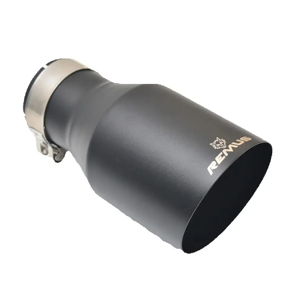 

RE Matte Black Stainless Steel Car Accessories Muffler Tip Exhaust System Pipe Universal Nozzle f10 Golf