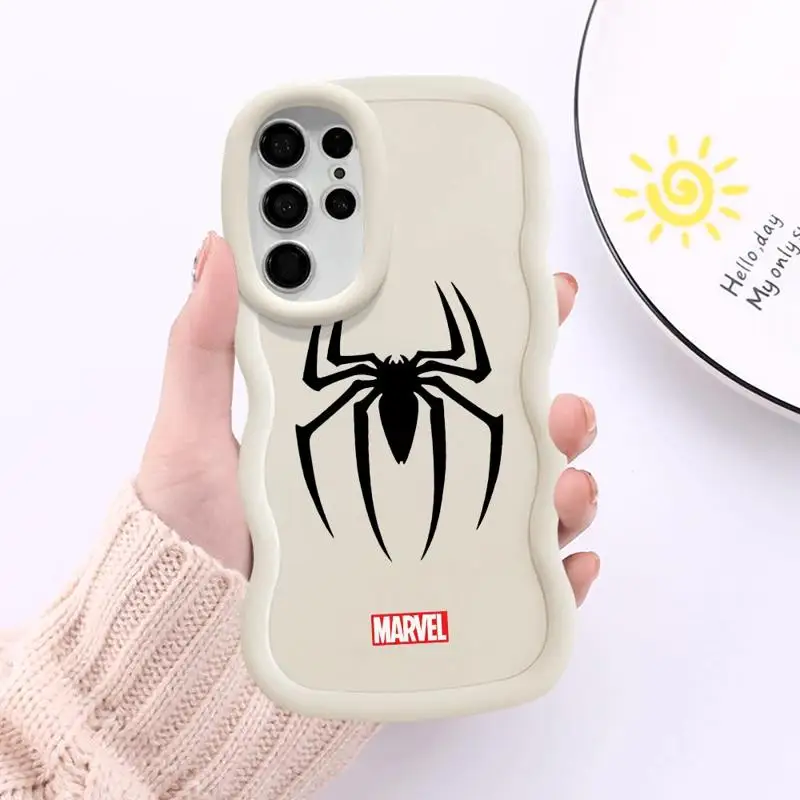 Marvel Sipider Man Ironman Case for Samsung Galaxy S22 S23 Ultra A73 A53 A54 S20 S21 FE A24 A55 A33 A32 A23 A25 Soft Cover