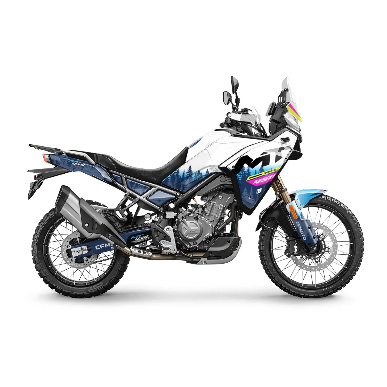 Motorcycle Body Fairing Sticker Decal Protective Street Bike Full Graphic Kit  For CFMOTO 450MT 2024-2026 Design 15
