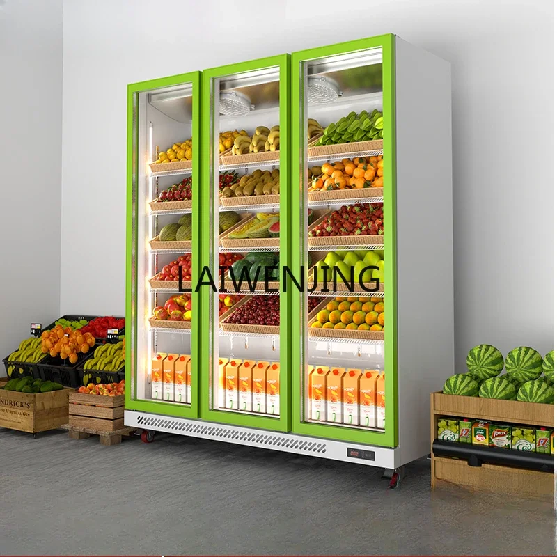 MJY fruit fresh-keeping cabinet vegetables flower cake supermarket air-cooled refrigerator commercial