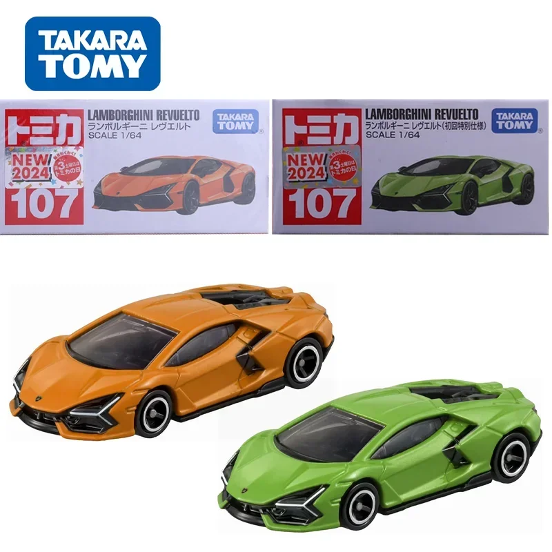 TAKARA TOMY Tomica NEW NO.107 1/64 LAMBORGHINI REVUELTO lega giocattolo veicolo a motore Diecast modello in metallo regali