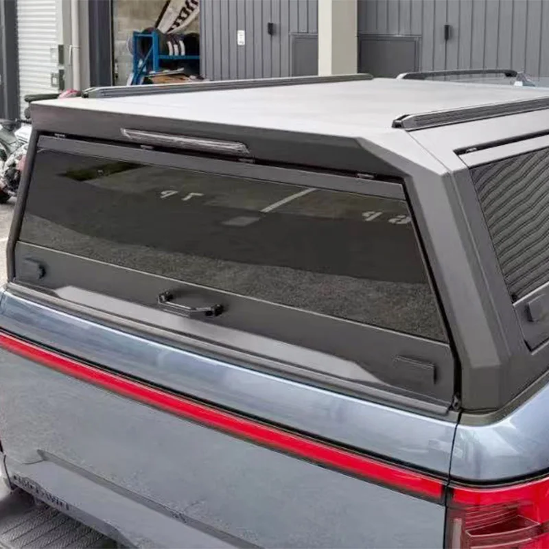 Premium BYD Shark Pickup Accessories - Split Aluminum Tri-Door Cargo Bed High Cover with Spoiler