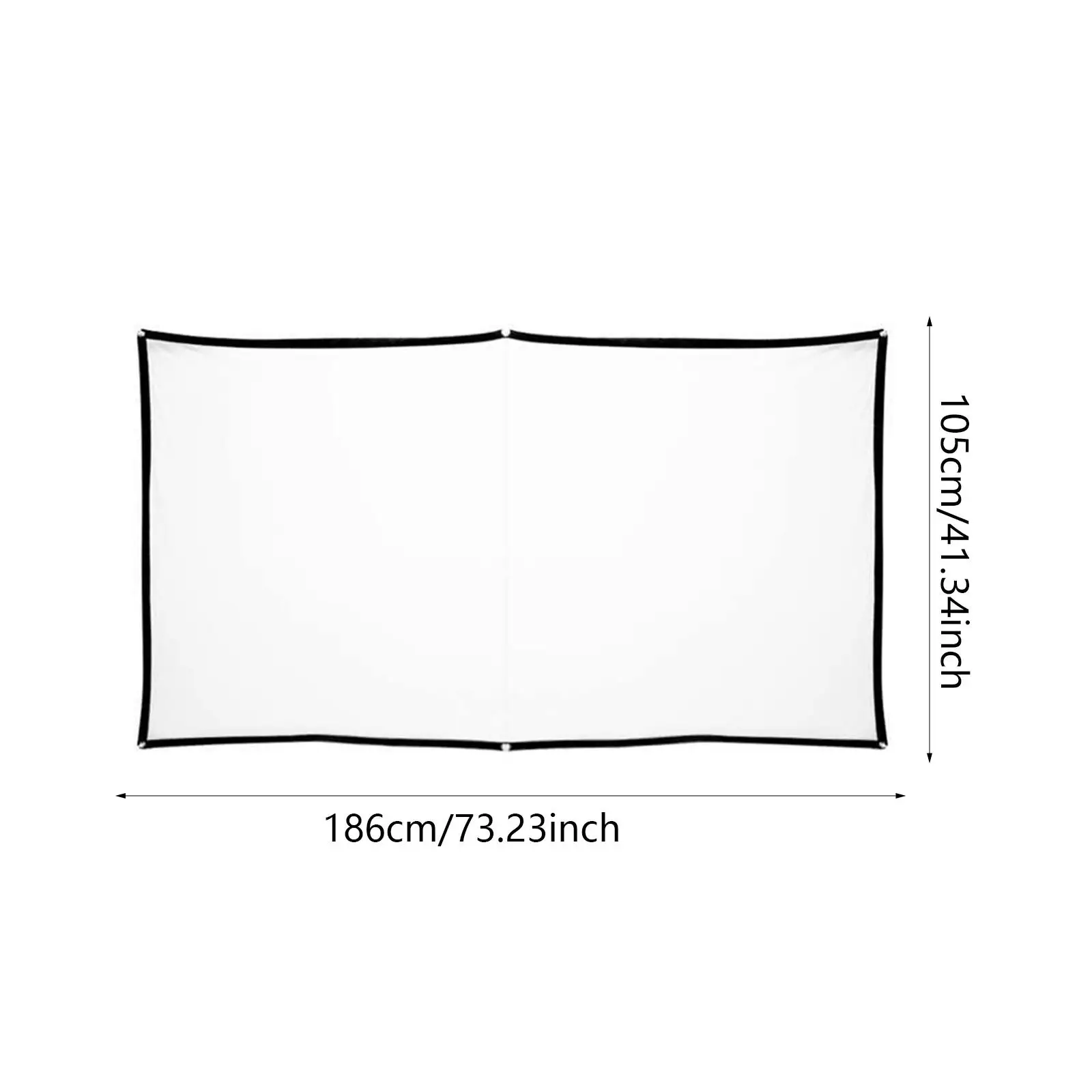 Movie Projector Screen Soft Easy Transportation Projection Screen for Indoor Outdoor KTV Home Cinema Classroom Training Studio