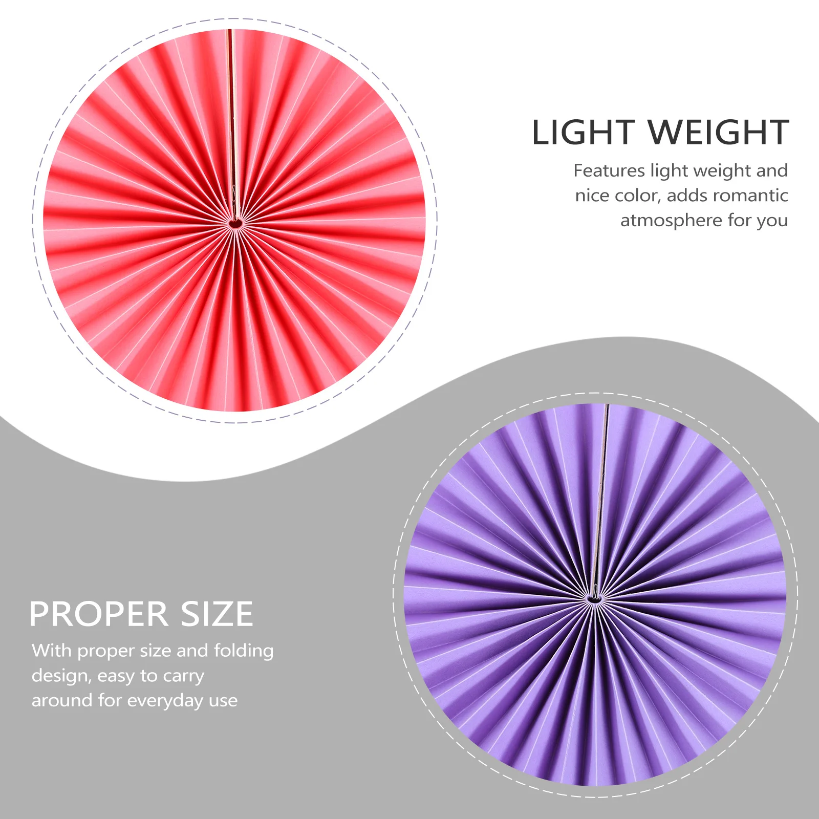 

6 Pcs Paper Fan Flower Decoration Folding Fans Pendant Decorative Art Craft Christmas