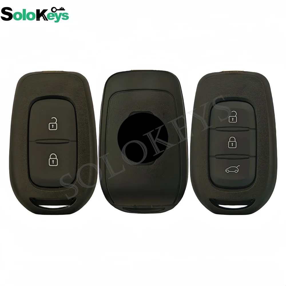 5Pcs/Lot SOLOKEYS For Renault Clio4 Trafic Dacia Logan Lodgy Dokker Duster Sandero Car Remote Control Key Shell With LOGO