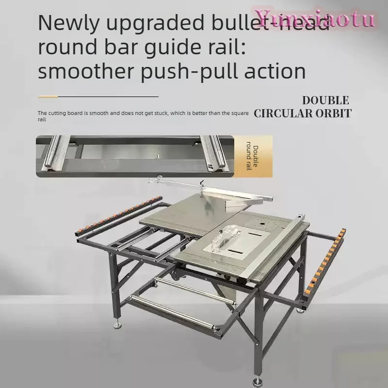 Stainless Steel Multifunctional Saw Table Woodworking Table Saw Cutting Machine Special Workbench Small Precision Push Table Saw