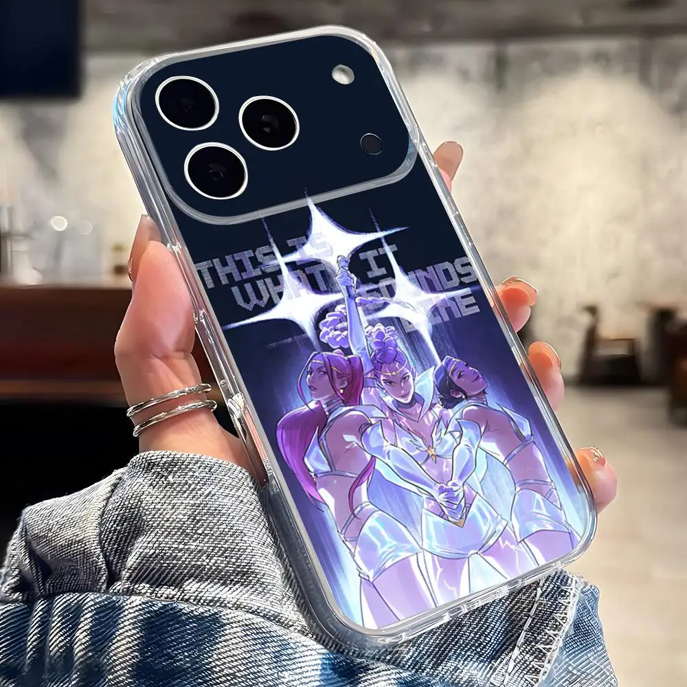 Чехол для телефона Kpop Demon Hunters Huntrix IPhone 17 16 Pro Max 15 14 13 11 12 Mini Xs X Xr 7 8 Plus Se прозрачный Фото №3
