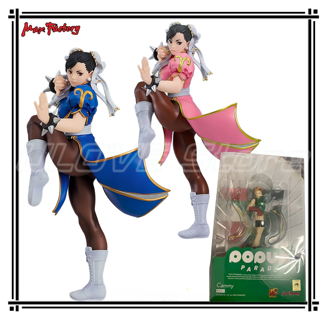 오리지널 맥스 팩토리 PUP 스트리트 파이터 캠미 화이트 춘리 애니메이션 피규어 모델