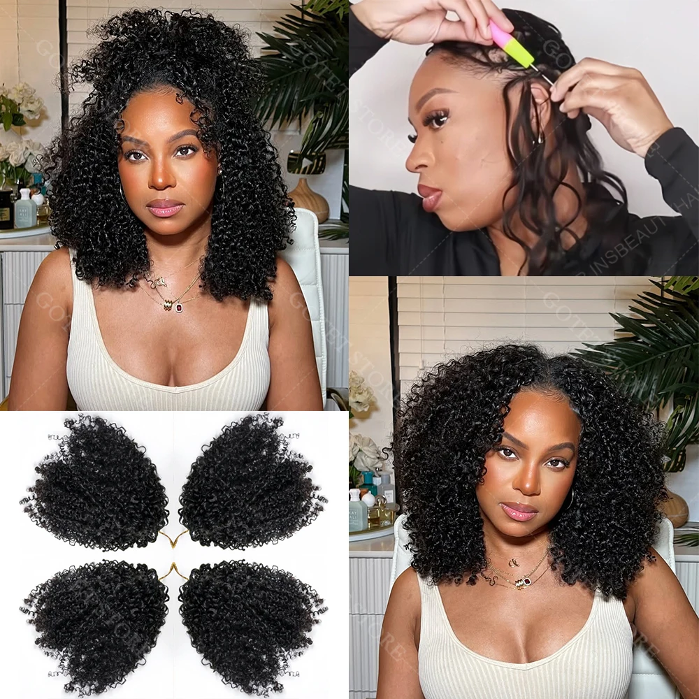 

Маленькие спиральные кудрявые накладные волосы для плетения крючком, имитирующие перья, с чудо-узлами, для создания афро-причесок