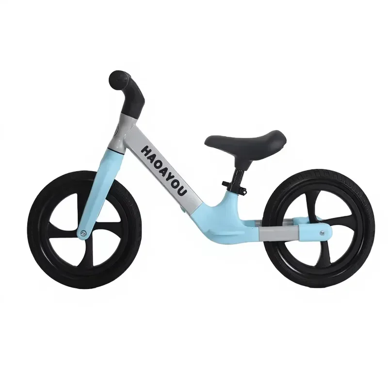 Premium PP High Carbon Steel Kids Balance Bike No Pedal 12inch Tires Leather Cover Saddle for Boys Girls 2-7 Years view 4