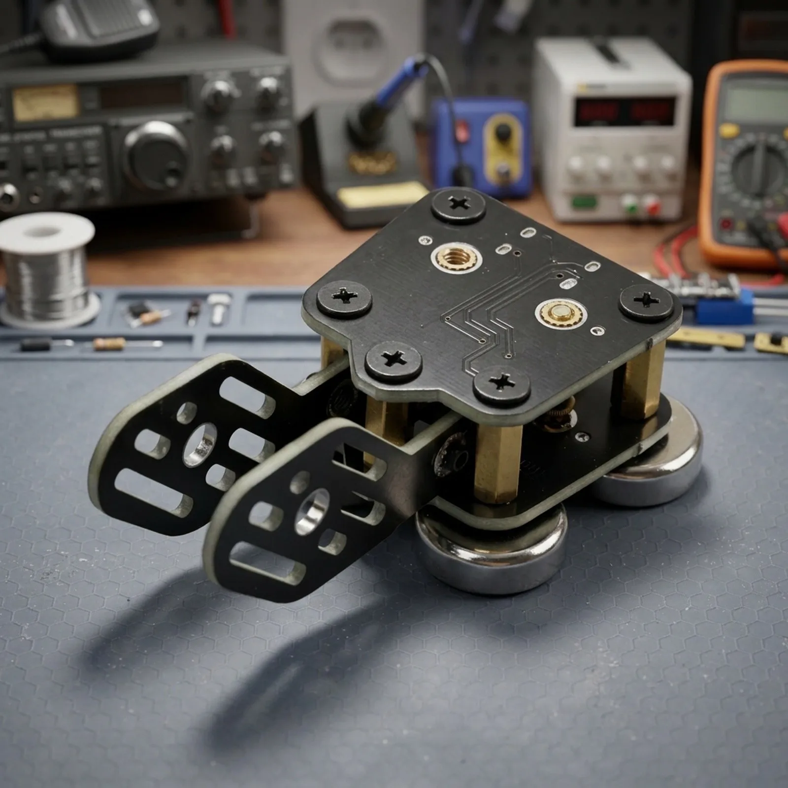 Double Paddle CW Key Automatic Trainer PCB Electric Key For Shortwave Radio Code Practice With 3.5mm Jack Connector