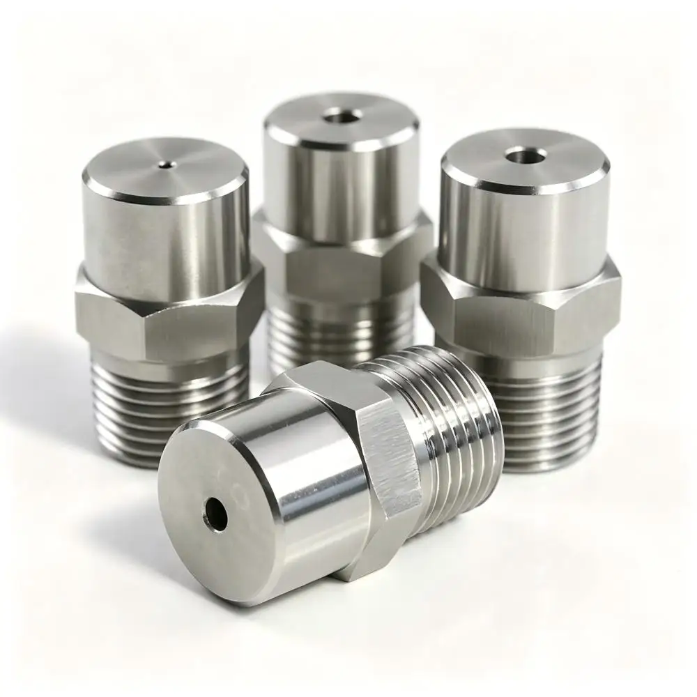 1/8-1/2 Inch 304 Stainless Steel Solid Cone Spray Nozzle, Full Jet Tip, for Industrial Cleaning Dust Removal Cooling Treatment