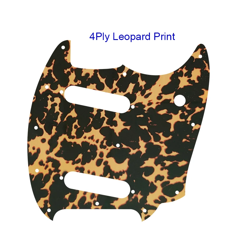 Pleroo Custom Parts Replacement - For US Fender American Performer Mustang Guitar Pickguard Multicolor Selection,Flame Pattern