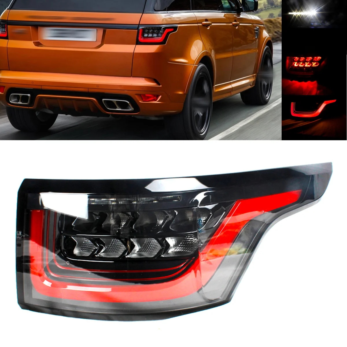 Right Side Rear Tail Lamp Light With LED Bulbs LR053806 For Land Range Rover Sport 2018 2019 2020 2021