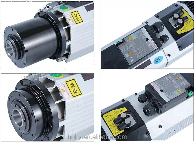 Holry 9kw 220V 380V ISO30 BT30 12000/24000RPM ISO30 High Torque ATC Spindle Motor For CNC Router Machine