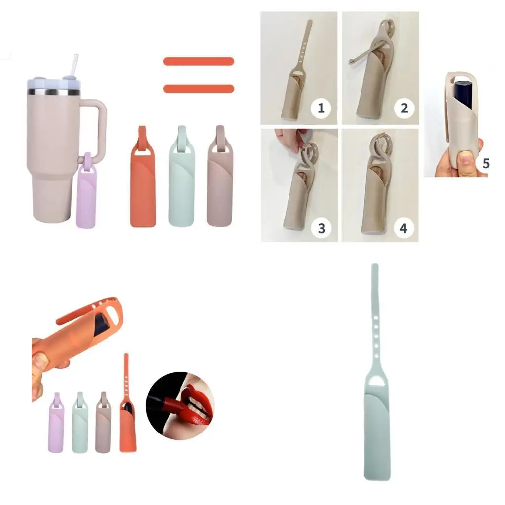 

D46D Силиконовый бальзам для губ Universal Cosmetic Back Pocket Sucks Держатель Держатель Держатель дорожный пакет корпус