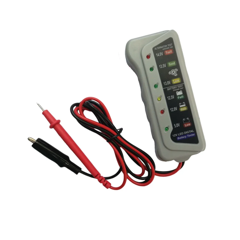 

Digital Tester Led Indicator Charging System Analyzer Durable Measurer Tool Digital Tester Part