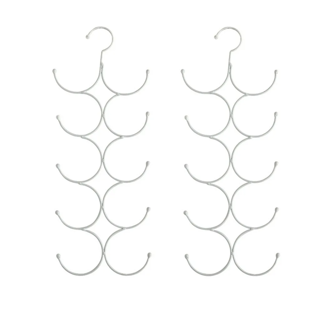 

2 шт. металлическая многослойная вешалка для шарфа, большая емкость, бытовой ремень, вешалка для хранения шарфов, компактная стойка для галстуков шарфов для дома