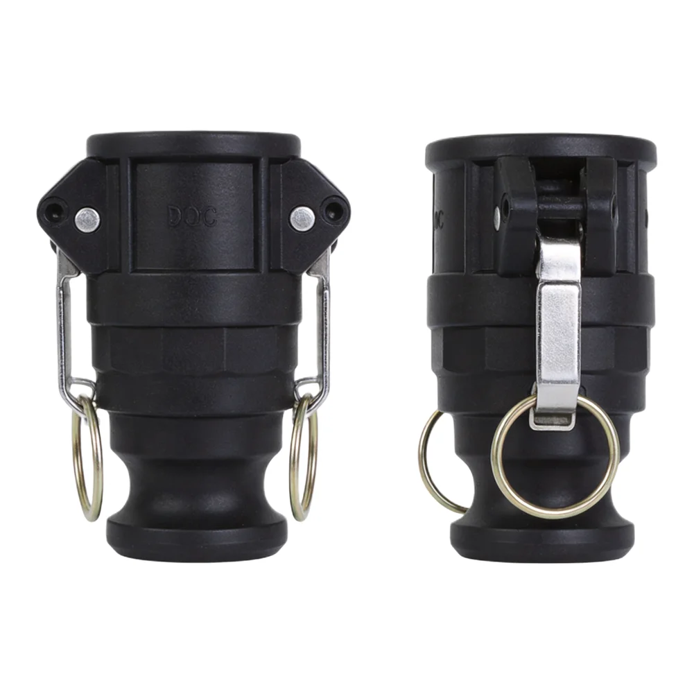 Camlock Fittings for 1 Inch to 2 Inch Hoses with Type D and F Connections in High Strength Polypropylene Material