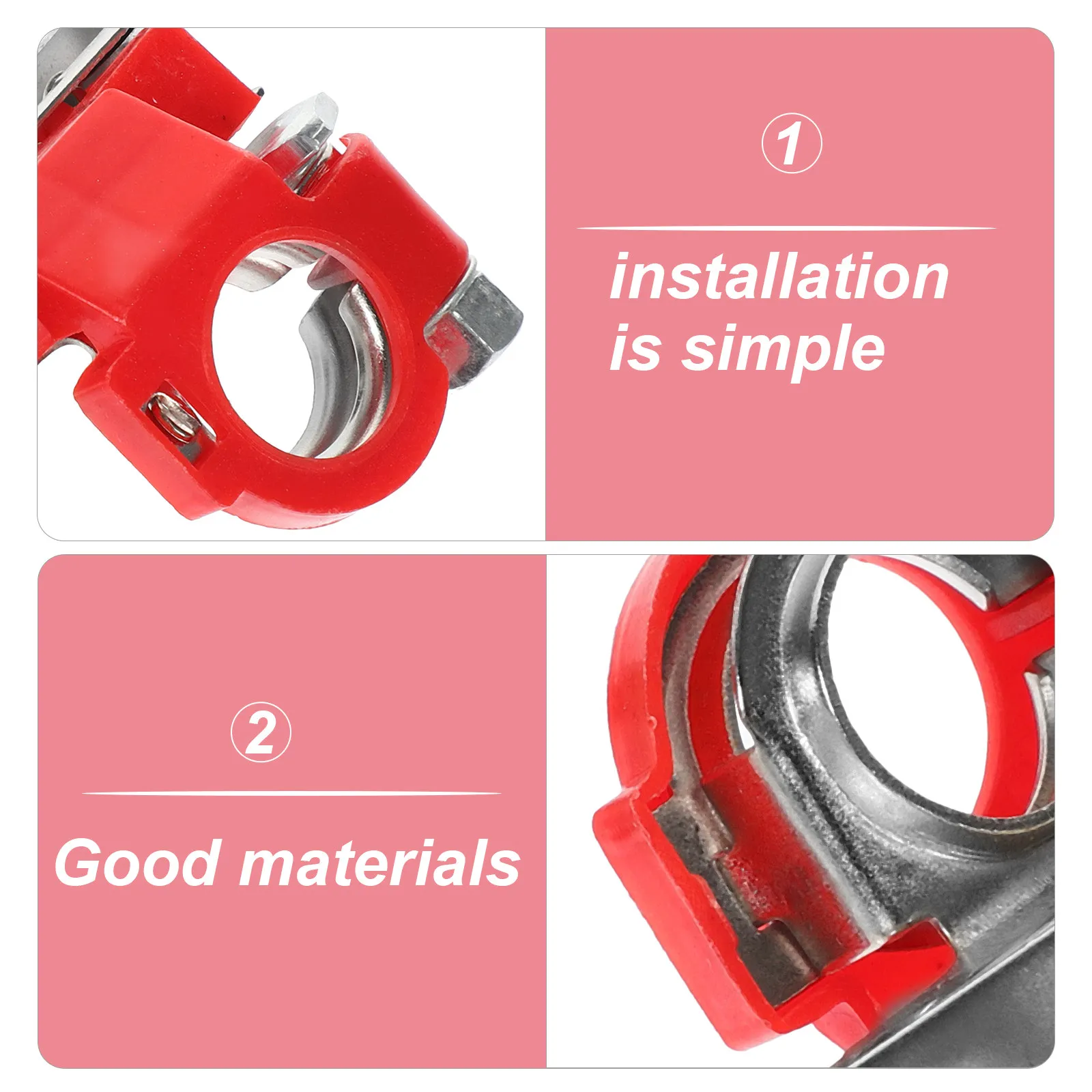 3-in-1 Battery Charger Clamp Terminal Connector for Car Auto Cable Clips – Plastic Iron Multi-Function Clamps