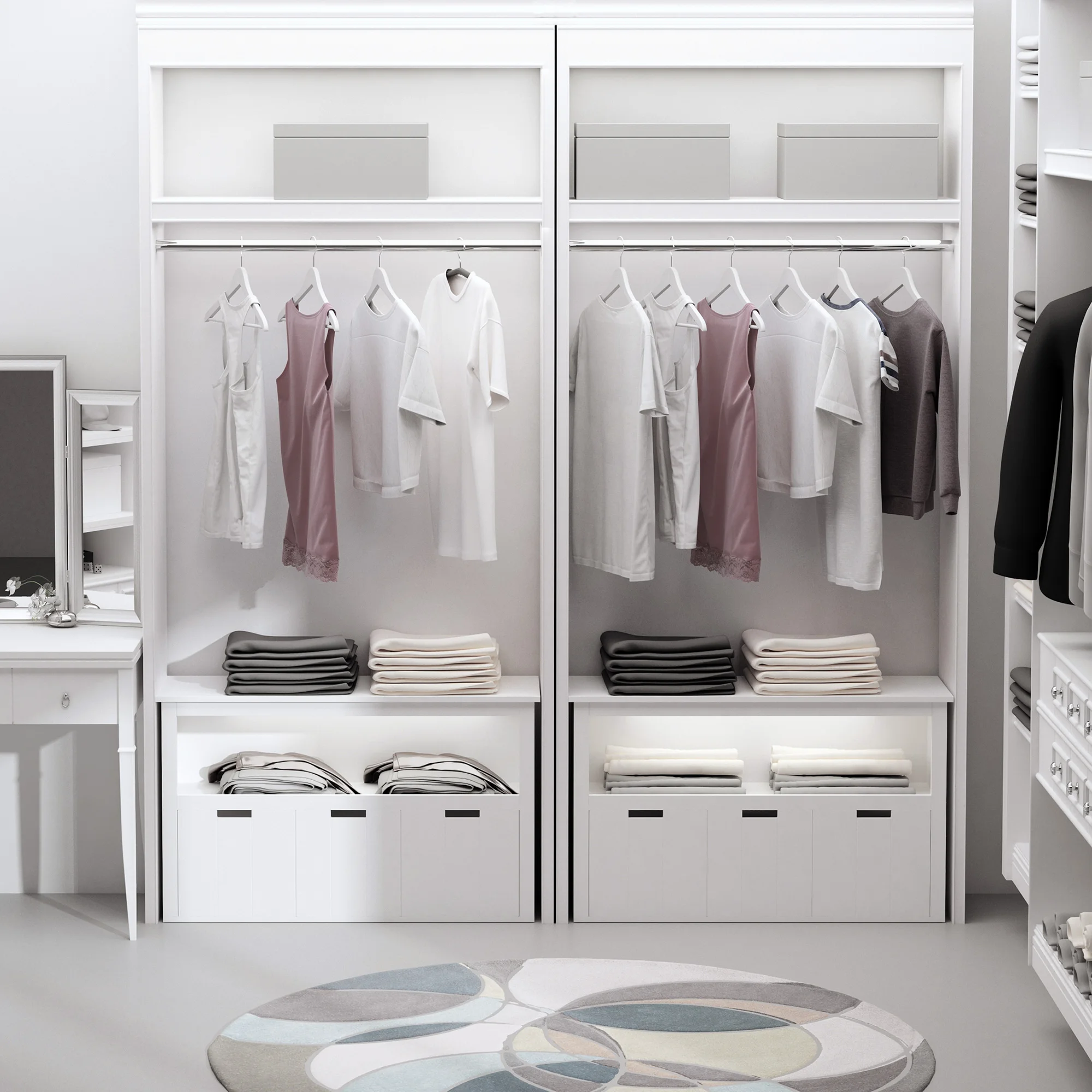 HOMCOM Aparador Salón Dormitorio con 3 Cajones Estantes Abiertos 102x33x61,5 cm