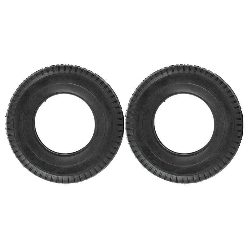 2Pcs 19Mm Hard Rubber Tires For 1/14 Tamiya RC Semi Tractor Truck Tipper SCANIA MAN King Hauler ACTROS Upgrades Parts