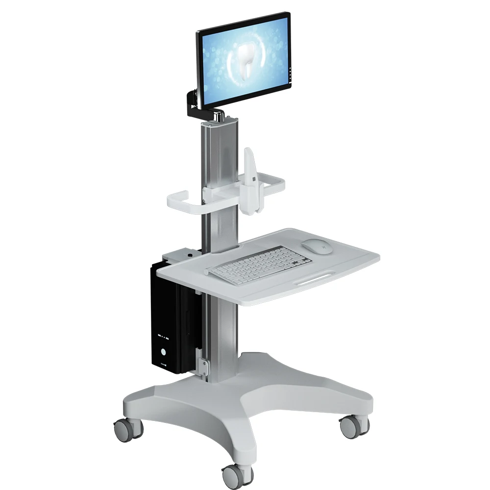 

Professional Medical Trolley | Oral Scanner Holder & Monito Mount Dentals Cart With Wheels | Hospital/Beauty Salons (OC-1T)