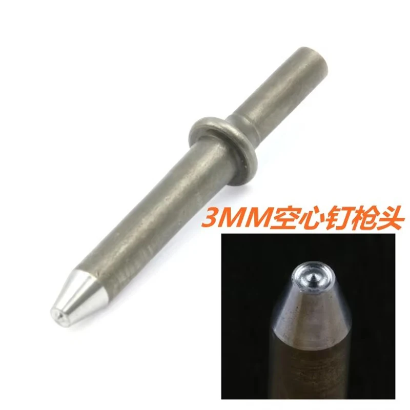 Pneumatic semi-hollow rivets impact head, M3 M4 M5 M6 M8 pneumatic hammer head rivet head
