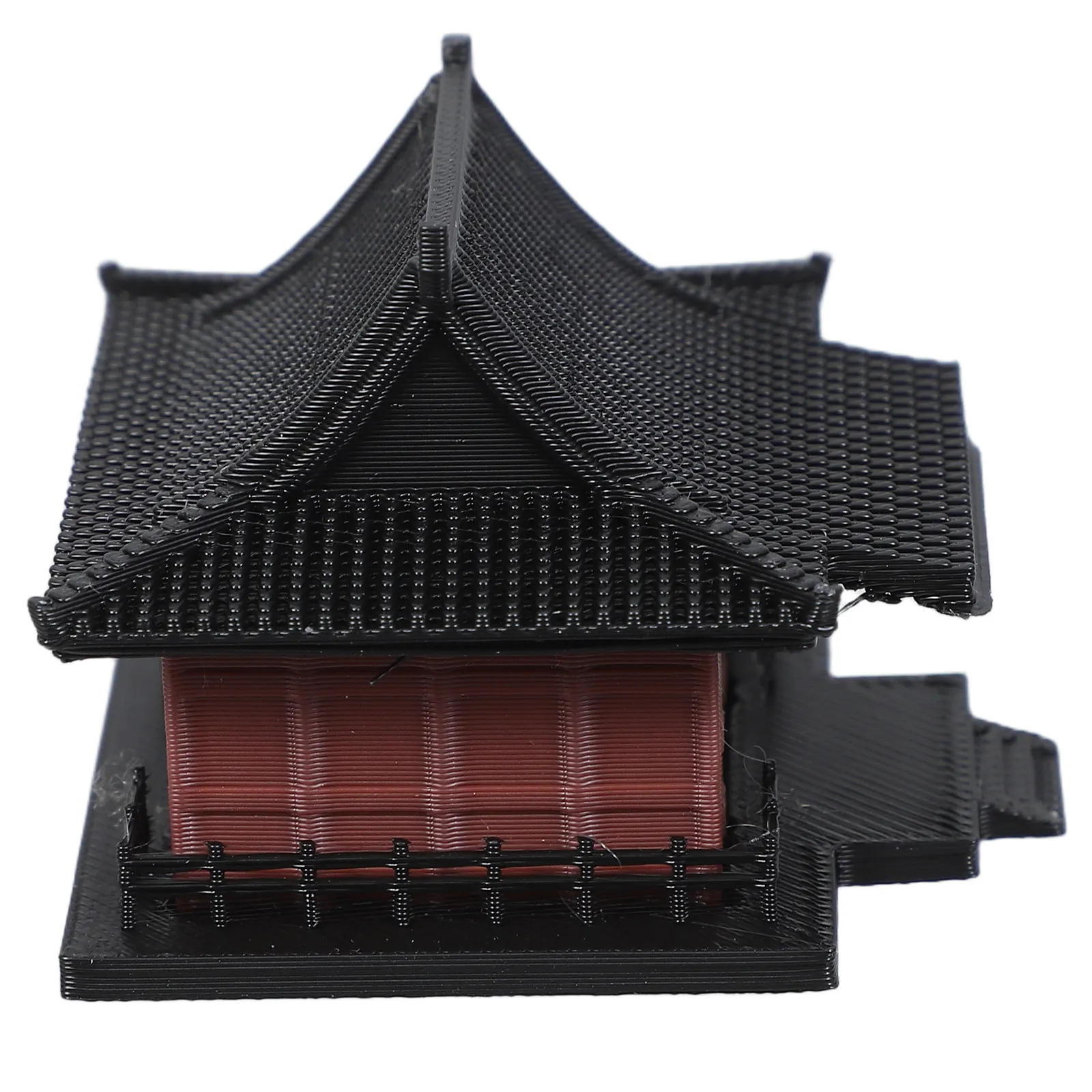 Plastic Miniature Chinese For Home Shelf Decor Pavilion Ornament Traditional Architecture Office Tabletop