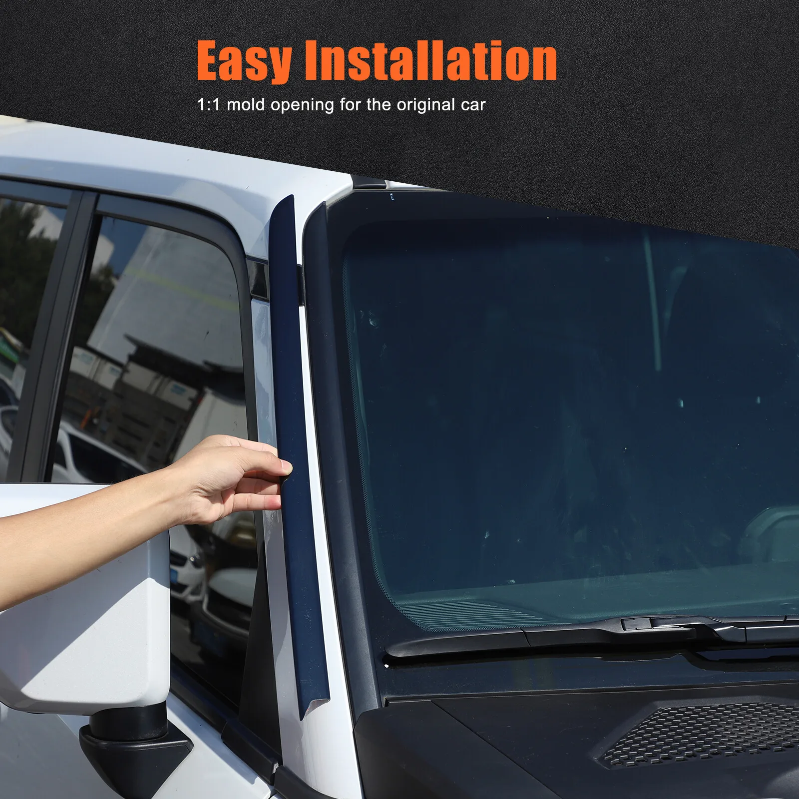 

2 шт., боковая накладка на переднее лобовое стекло автомобиля из нержавеющей стали для Toyota Land Cruiser LC250 2024-2025, комплект защиты, аксессуары