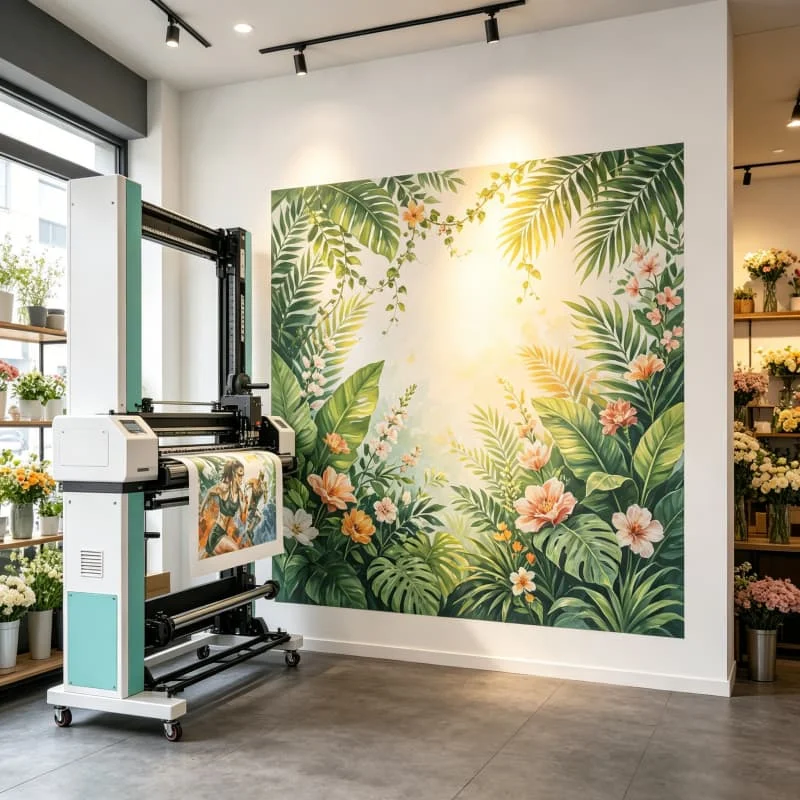 Exhibition Hall UV Wall Printer Vertical 3D Inkjet For Glass Acrylic Wood Metal Display Panel Booth Wall Printing Customized