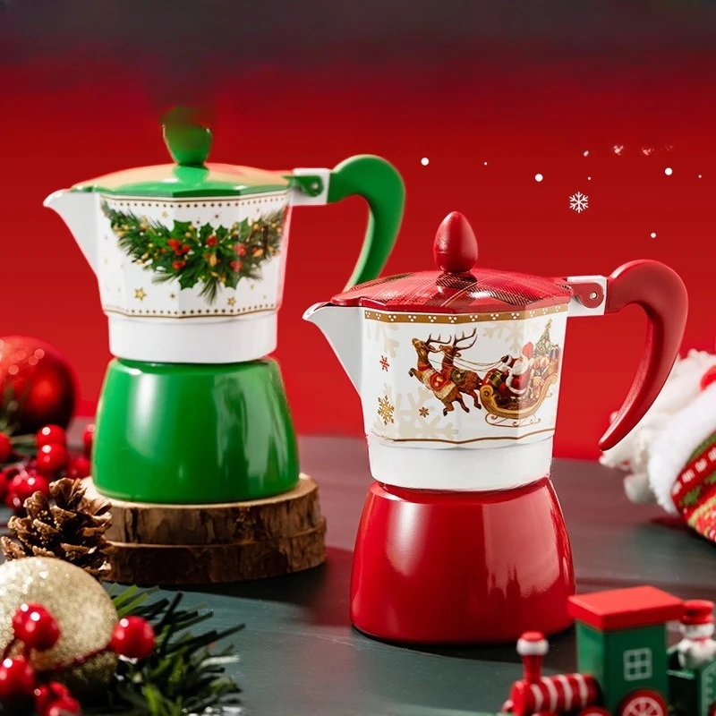 

Double valve mocha pot hand brewing coffee pot utensils coffee electromechanical brewing pot household set