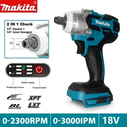 Makita DTW600-llave de impacto sin escobillas, herramienta eléctrica de alto Torque, 18V, para batería Makita de 18V