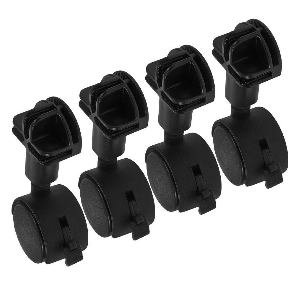 4 قطع من عجلات عربة الأطفال، متينة وناعمة، سهلة التركيب، تصميم هادئ، عجلات بديلة لطاولة كرسي المكتب والأثاث