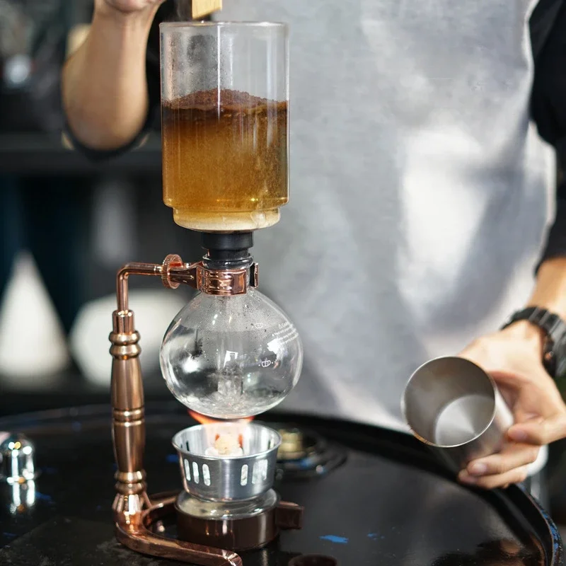 

High Quality 3/5 cups Syphon coffee maker Siphon coffee pot Resistant Glass Brewing teaware cafes accessories